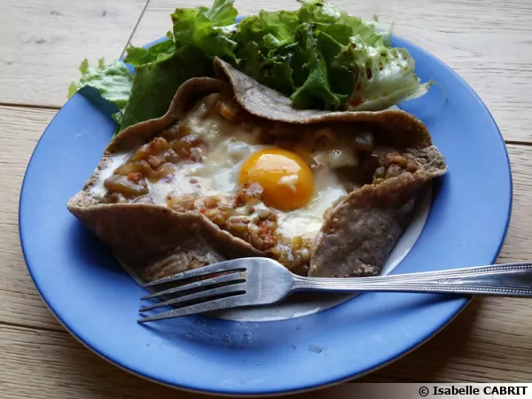 Galette de sarrasin à la ratatouille