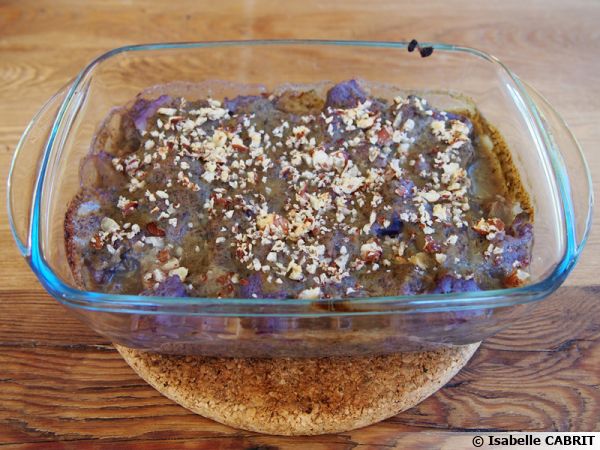 Gratin de chou-fleur violet à la béchamel de lentilles