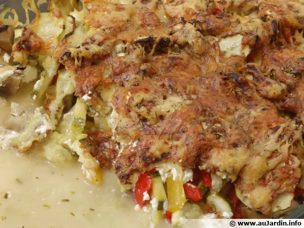 Gratin de courgettes et d'aubergines