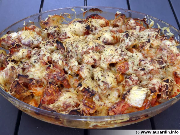 Gratin de légumes au Morbier