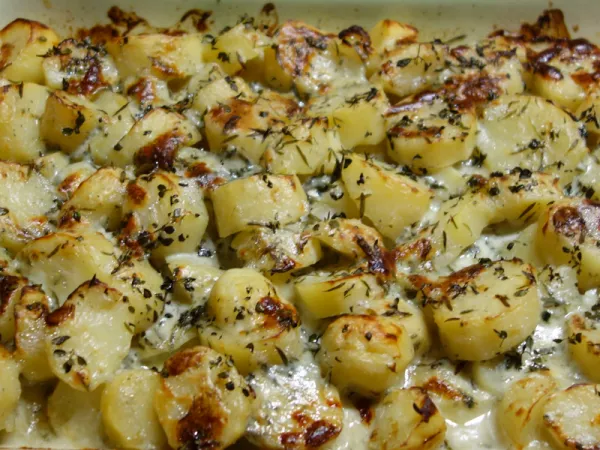Gratin de Pommes de terre au Roquefort