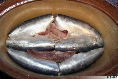 Hareng salé au vinaigre
