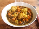 Mijot de lentilles, chou-fleur et patates douces