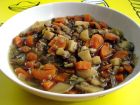 Mijoté de pommes de terre nouvelles et lentilles (végétarien)