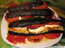 Millefeuille de courgettes et tomates au chvre