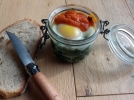 Oeufs cocotte aux blettes et sauce tomate aux pices