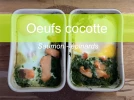 Oeufs cocotte saumon et �pinard 