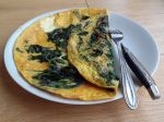 Omelette aux feuilles de blette et curcuma