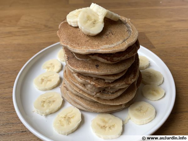 Pancake à la banane et au sarrasin 