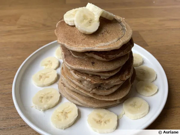 Pancake à la banane et au sarrasin