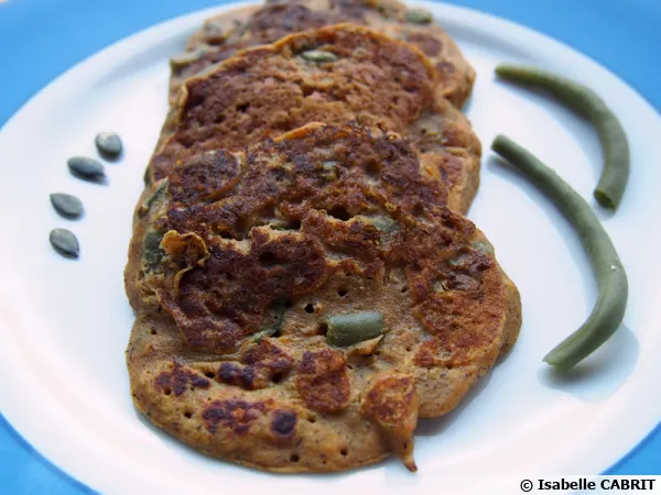 Pancakes salés à la patate douce