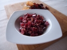 Pole de betteraves rouges  la crme soja