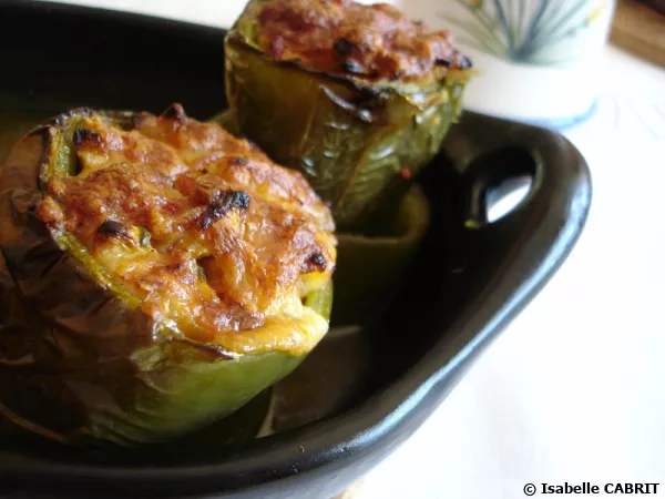 Poivrons farcis aux courgettes et au Beaufort