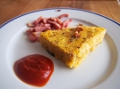 Polenta aux tomates sches et  l'origan