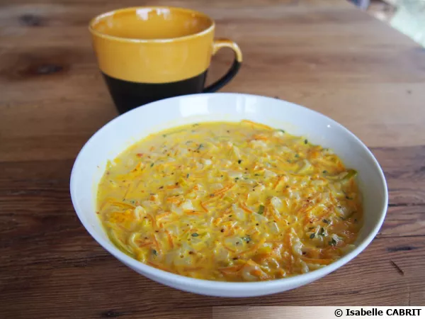 Potage express carottes-poireau