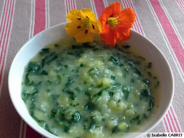 Potage aux feuilles de capucines