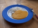 Pure de courge au pois chiches et au riz