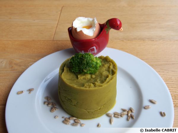 Purée de pois cassés et brocoli