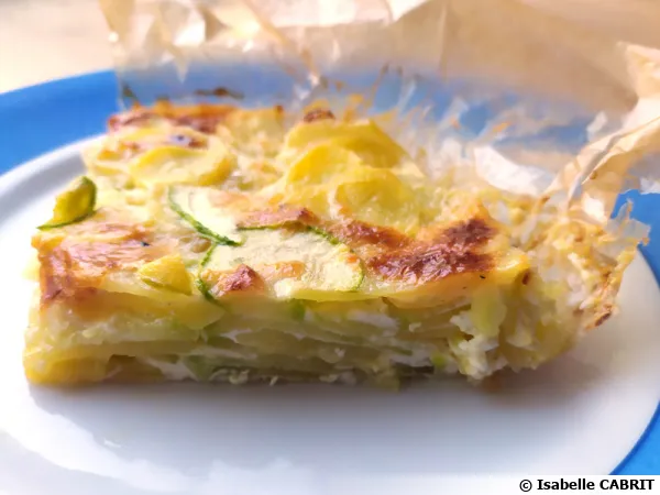 Quiche courgettes & pommes de terre sans pâte
