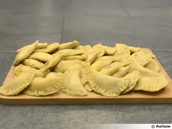 Raviolis mozzarella et pesto
