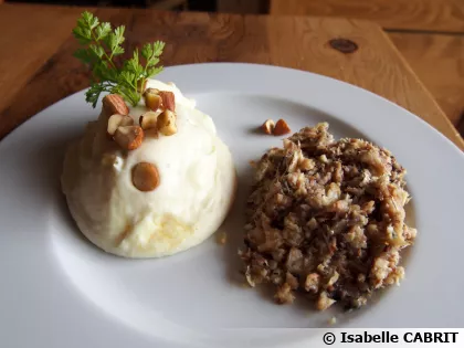 Rillettes de sardines et cr�me de choux-fleur