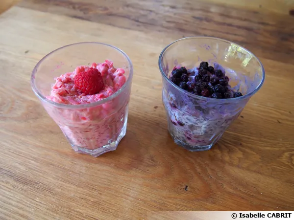 Risotto aux fruits rouges