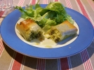 Rouleaux croustillants au poulet et  la courgette