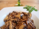 Salade d'Asie, aux champignons de Paris