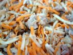 Salade de céleri rave & carottes au thon
