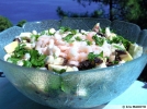 Salade de champignons aux crevettes
