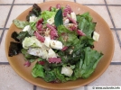 Salade de chvre et lardons au ssame