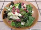 Salade de ch�vre et lardons au s�same