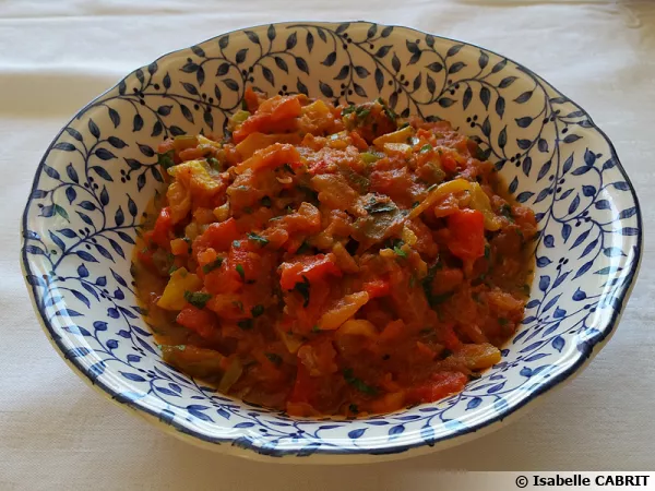 Salade marocaine aux poivrons grillées