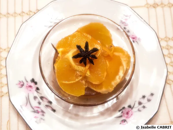 Salade d'orange, vanille et badiane