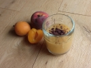 Smoothie pche abricot cacao tout doux