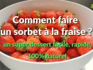 Sorbet � la fraise