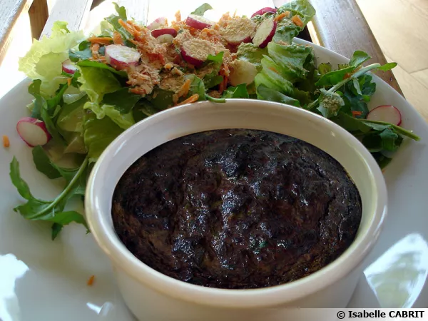 Soufflé de blette au boudin