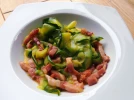 Tagliatelles de courgettes � la carbonara