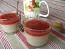 Tapioca au lait d'amande et son coulis de fraises