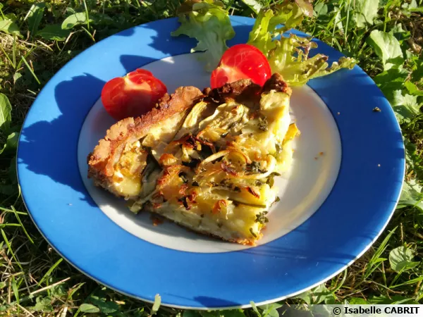 Tarte courgettes et faisselles