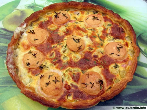 Tarte rhubarbe et chèvre