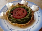 Tarte tatin aux haricots verts caram�lis�s
