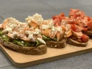Toasts au saumon