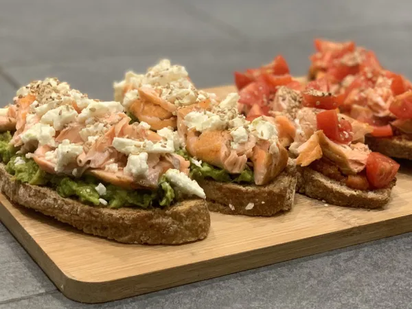 Toasts au saumon