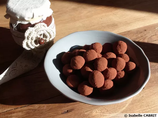 Truffes choco-crème de marrons simplissimes