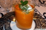 Verrine de chaud-froid de carottes et de chvre frais