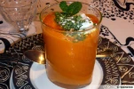 Verrine de chaud-froid de carottes et de ch�vre frais