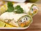 Wraps de ch�vre frais, mangue et avocat