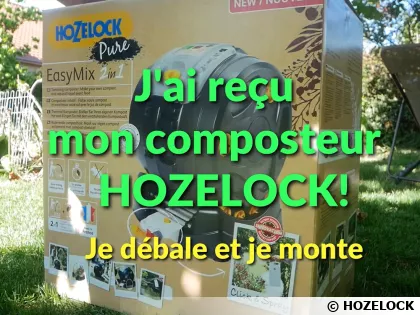 Hozelock easymix, le composteur rotatif 2 en 1