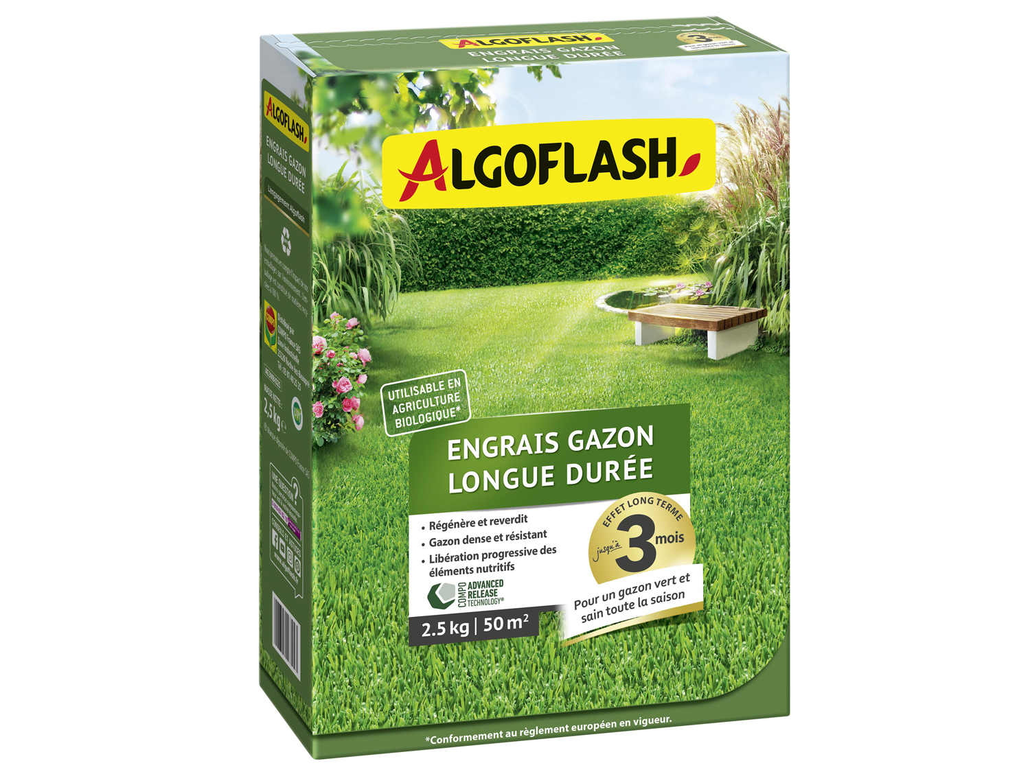 Engrais Gazon Turbo Azoté PLANTEMUS 5.5 KG - Technologie Allemande Pour 175 M²